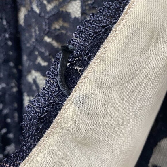 TALBOTS Black Lace Top Size 6 Evening Blouse Womens Light Cardigan Jacket - Picture 15 of 15